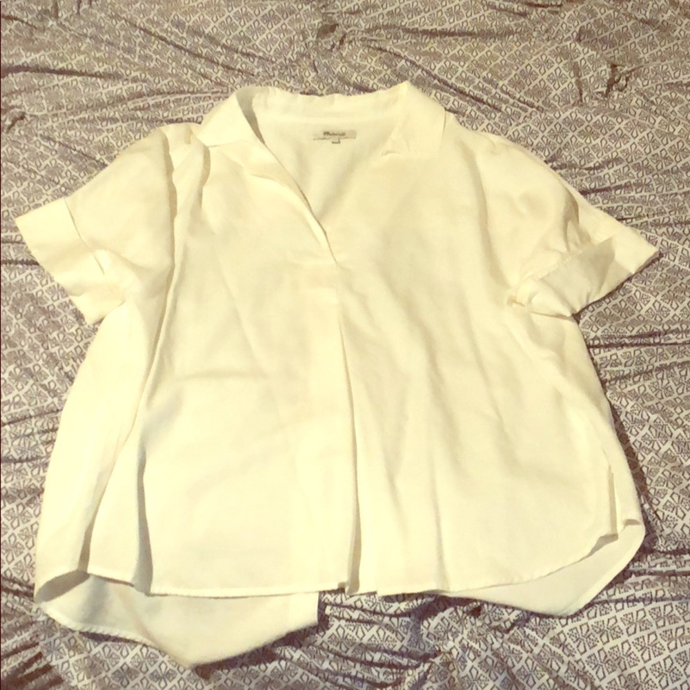 White, pullover collared blouse from Madewell